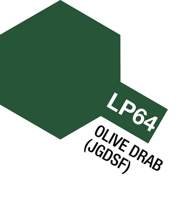 tamiya-lp64-olive-drab-peinture-laque-10ml-jgsdf image 1