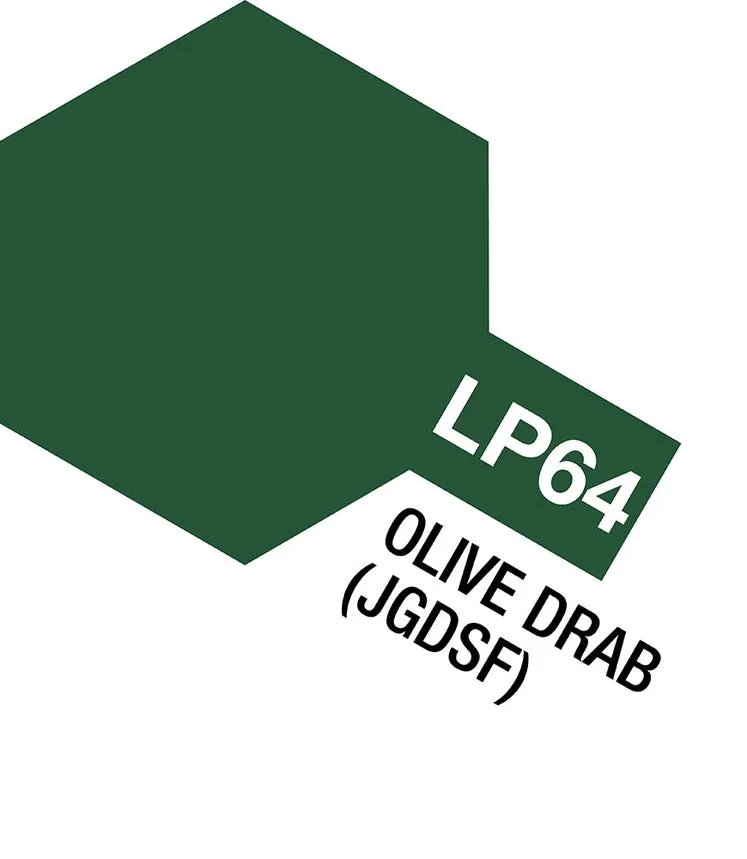 tamiya-lp64-olive-drab-peinture-laque-10ml-jgsdf image 1