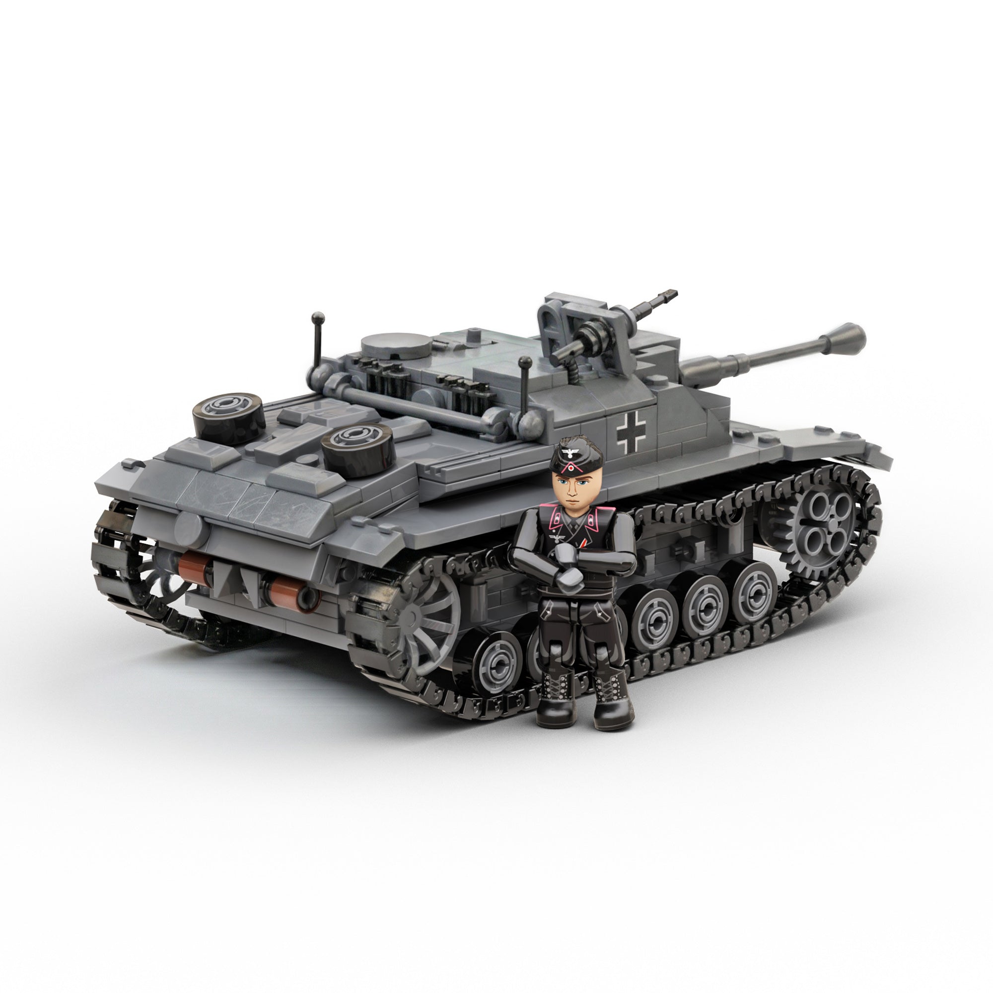 build-army-ba0142-stug-iii-ausf-g-briques-613-pi-ces-char image 2