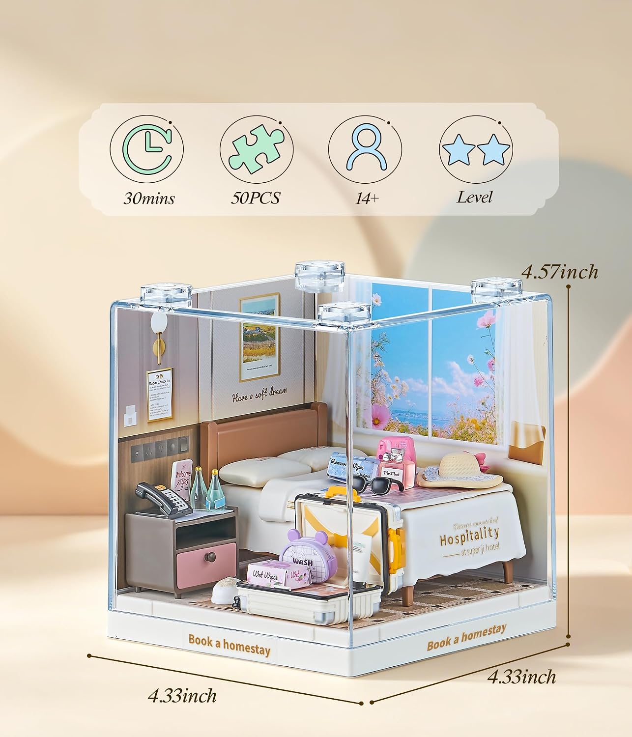 fairy-care-dreamy-bay-scene-book-homestay-kit-maison-miniature image 4