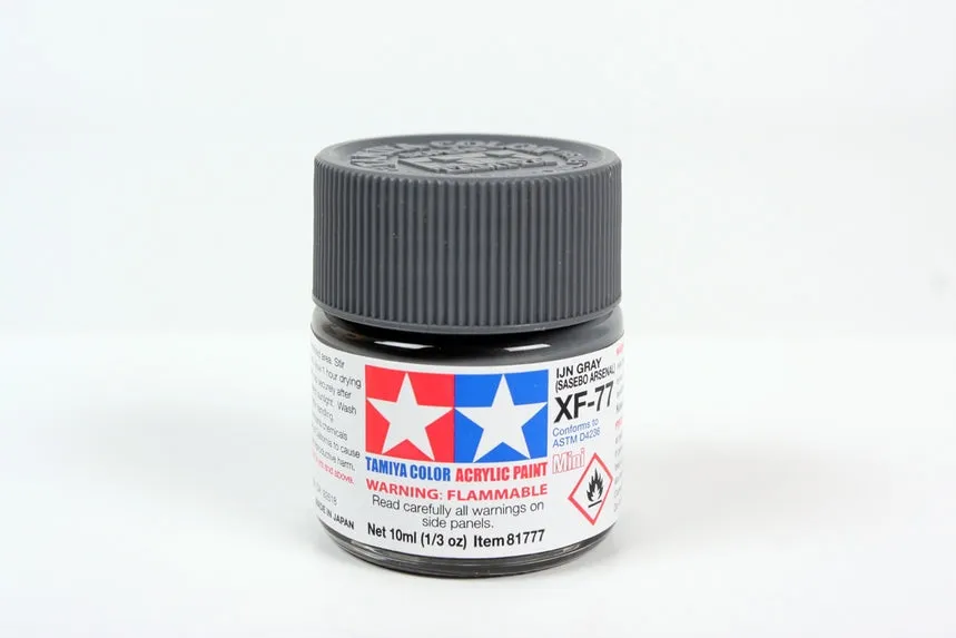 tamiya-xf77-gris-ijn-sasebo-peinture-acrylique-10ml-mat image 1