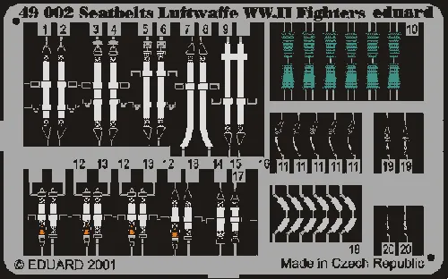 eduard-49002-harnais-luftwaffe-1-48-chasseurs-wwii image 1