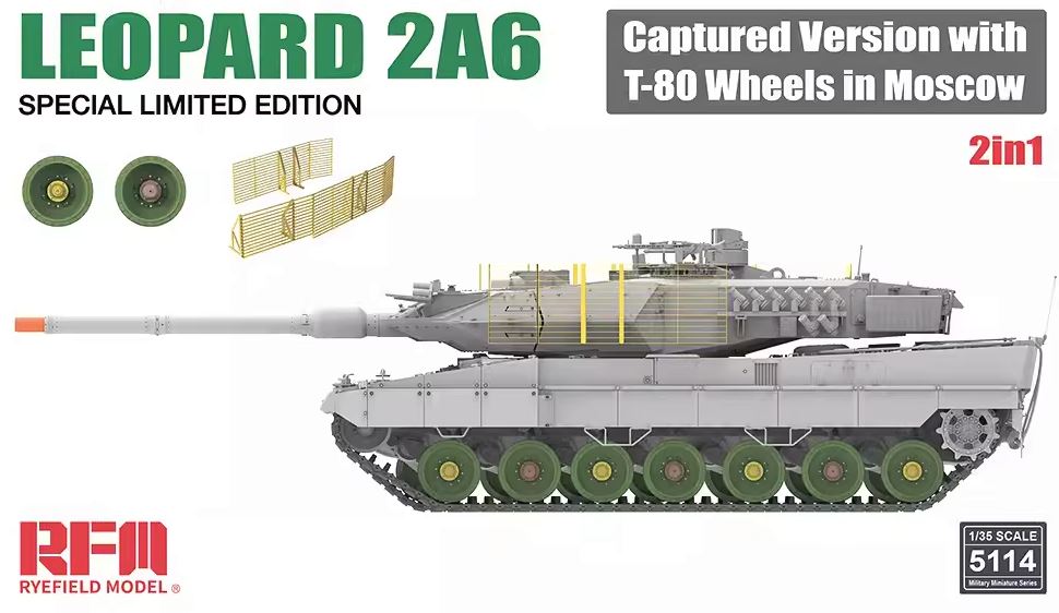rye-field-5114-leopard-2a6-captur-1-35-maquette-char image 1