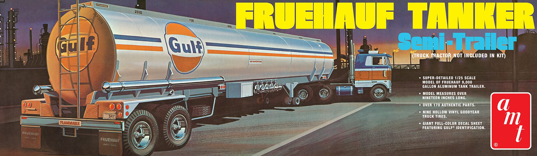 amt-fruehauf-tanker-gulf-maquette-remorque-citerne-1-25 image 1