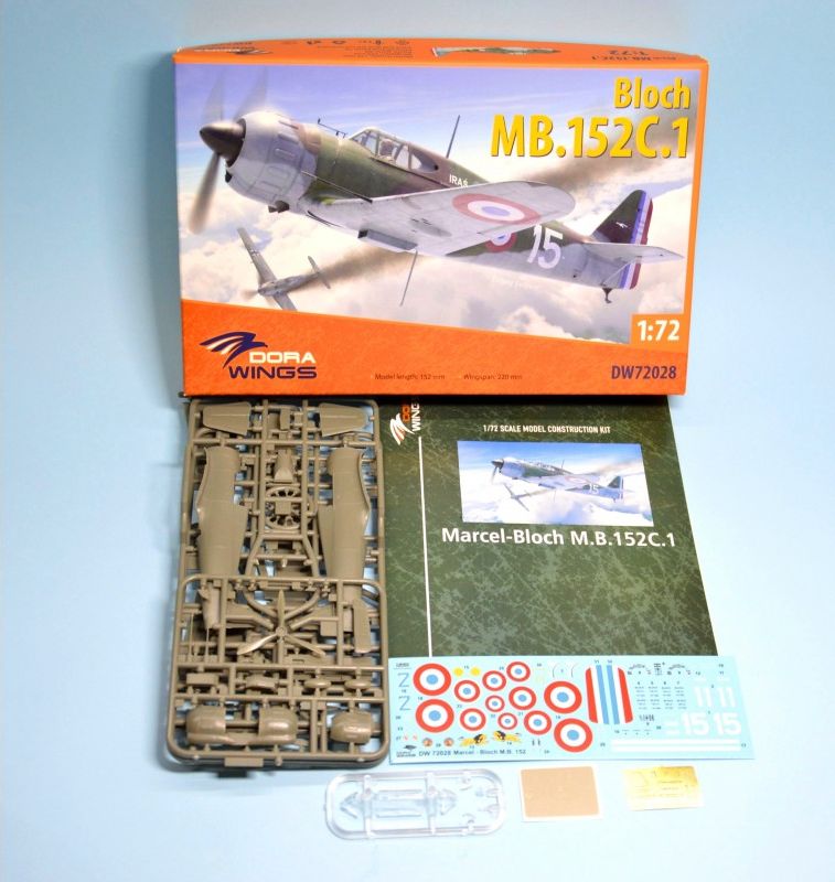 dora-wings-bloch-mb-152c-1-maquette-avion-1-72-chasseur-fran-ais image 3