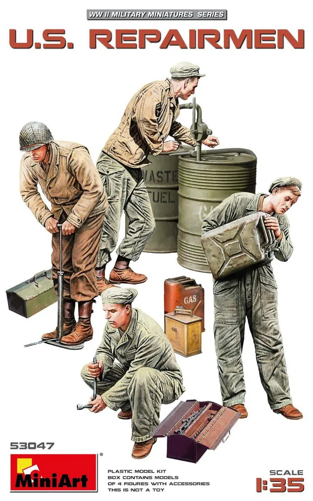 miniart-53047-r-parateurs-us-figurines-maquette-1-35-4-pi-ces image 1