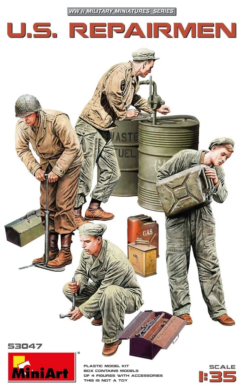 miniart-53047-r-parateurs-us-figurines-maquette-1-35-4-pi-ces image 1