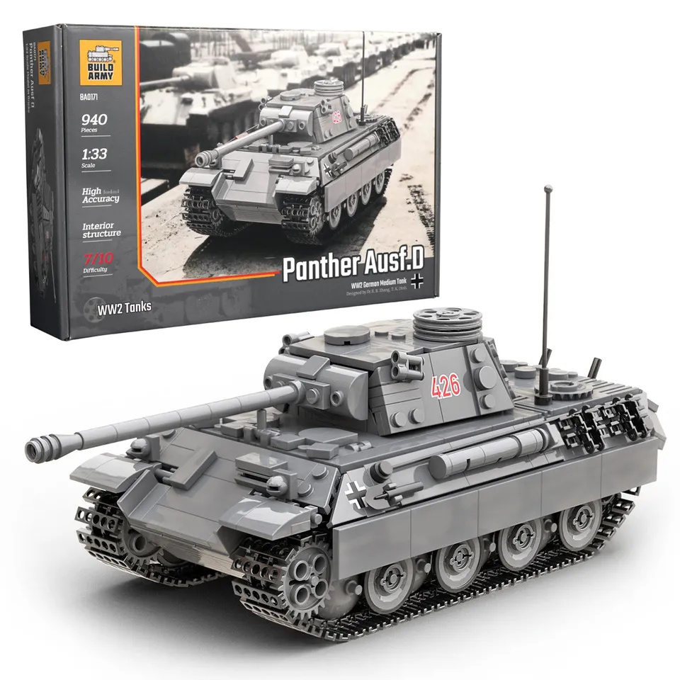 build-army-ba0171-char-panther-ausf-d-1-33-940-pcs image 1