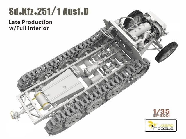 vespid-sp8001-maquette-sd-kfz-251-1-ausf-d-1-35-int-rieur image 4