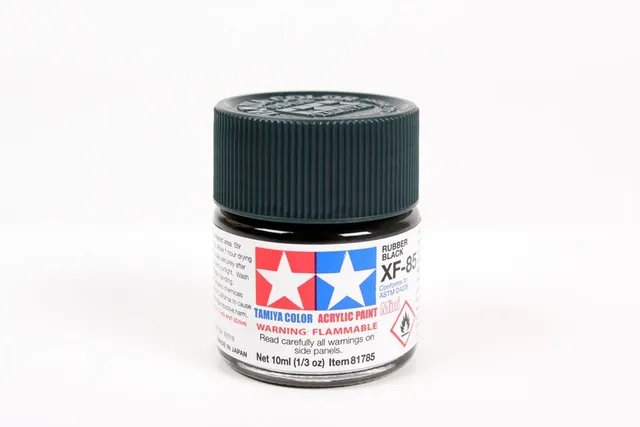 tamiya-xf85-peinture-acrylique-noir-rubber-mat-10ml image 1
