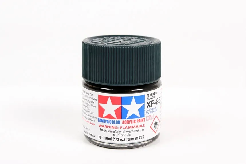 tamiya-xf85-peinture-acrylique-noir-rubber-mat-10ml image 1
