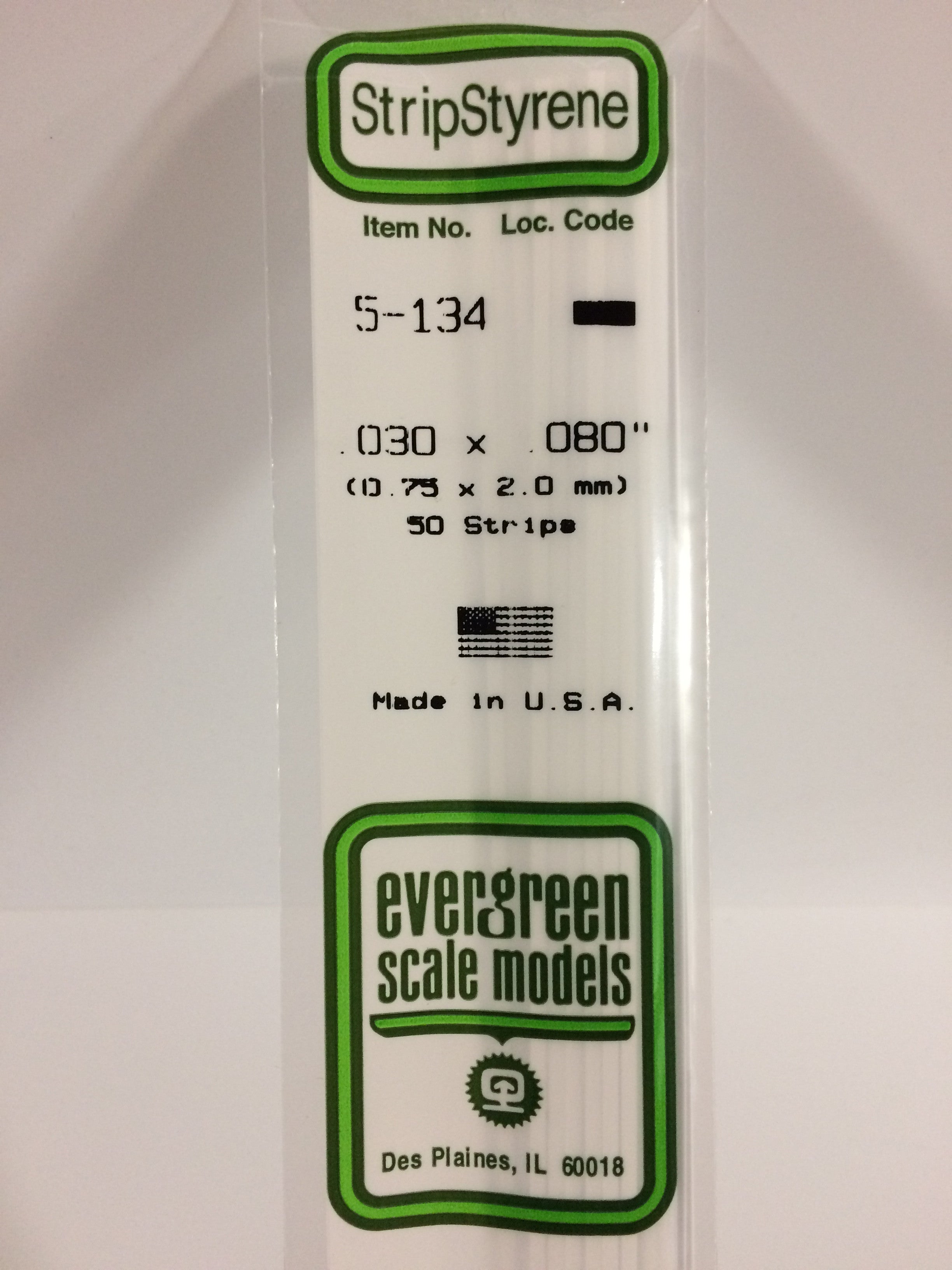 evergreen-scale-models-strips-134-baguette-0-75x2mm-10-pi-ces image 2