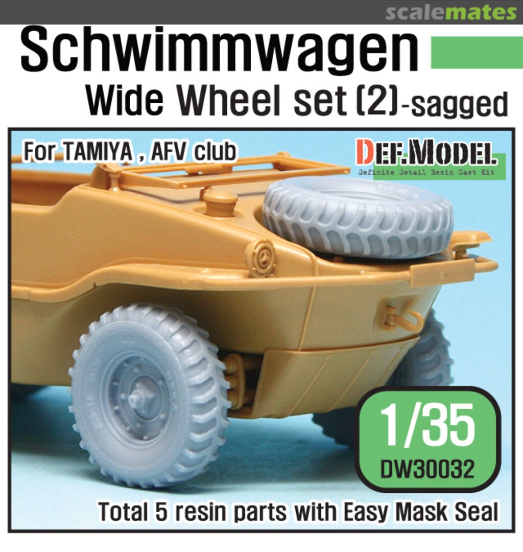 def-model-dw30032-roues-r-sine-1-35-schwimmwagen-sagged image 1