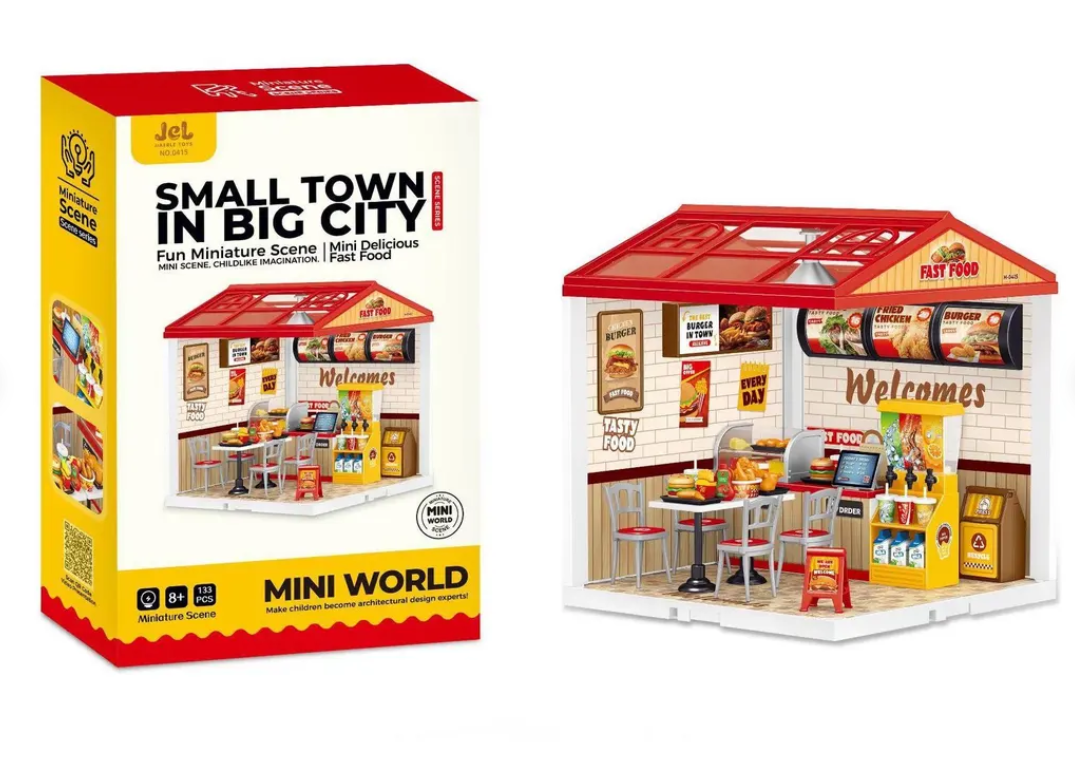 jiaerle-toys-jel-0415-mini-world-fast-food-miniature-diy image 2