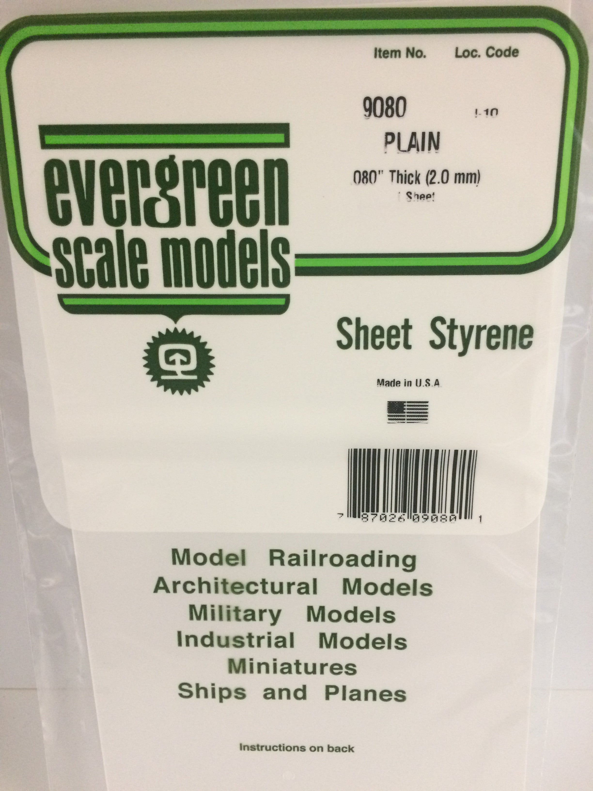 evergreen-sheets-9080-plaque-polystyr-ne-lisse-2-mm-15x30-cm image 1