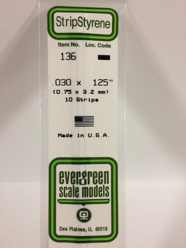 evergreen-strips-136-baguette-plastique-0-75x3-2mm-10-pi-ces-blanc image 1