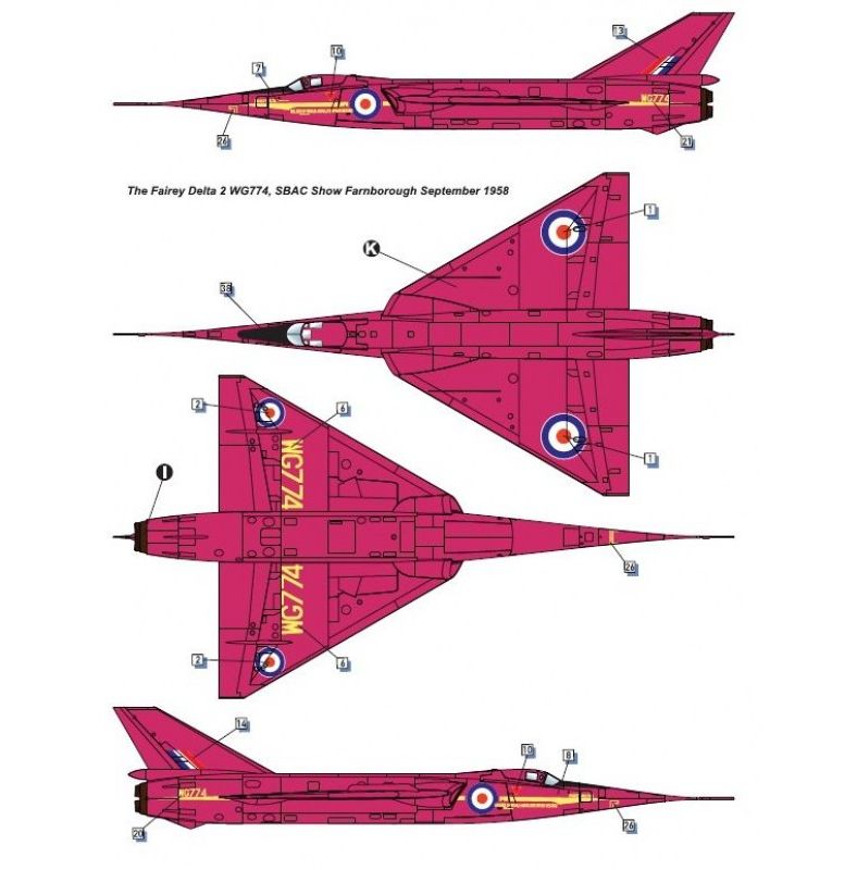 dora-wings-1-72-fairey-delta-2-maquette-avion-supersonique image 6