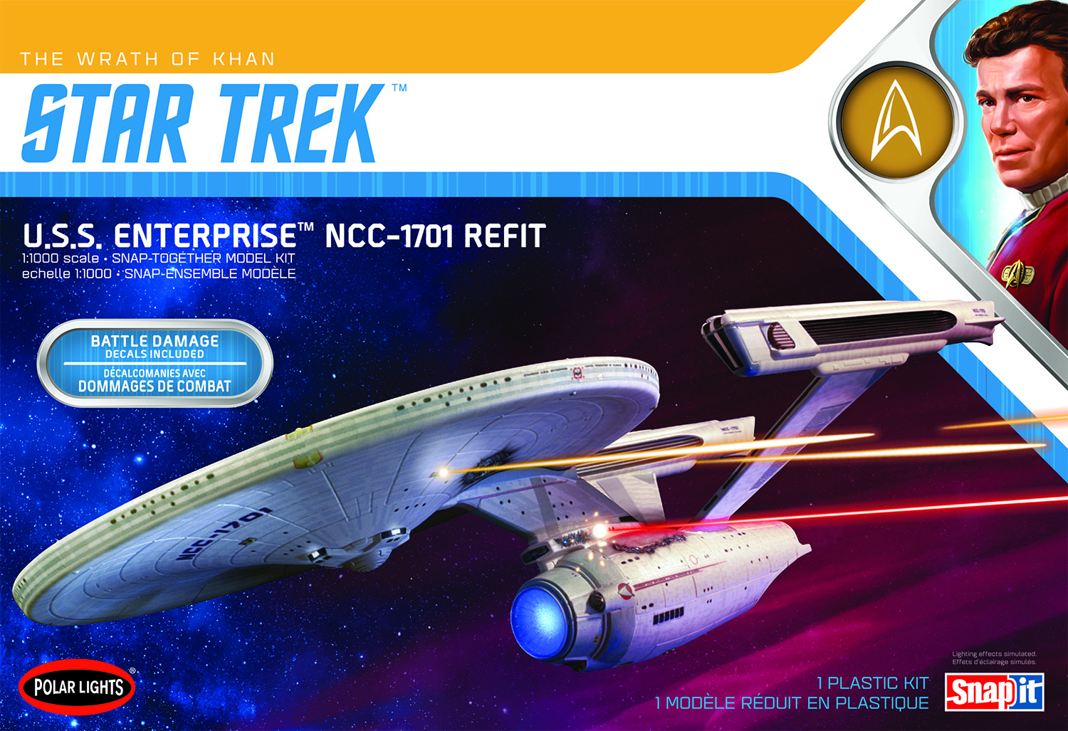 polar-lights-enterprise-refit-maquette-vaisseau-1-1000-khan image 1