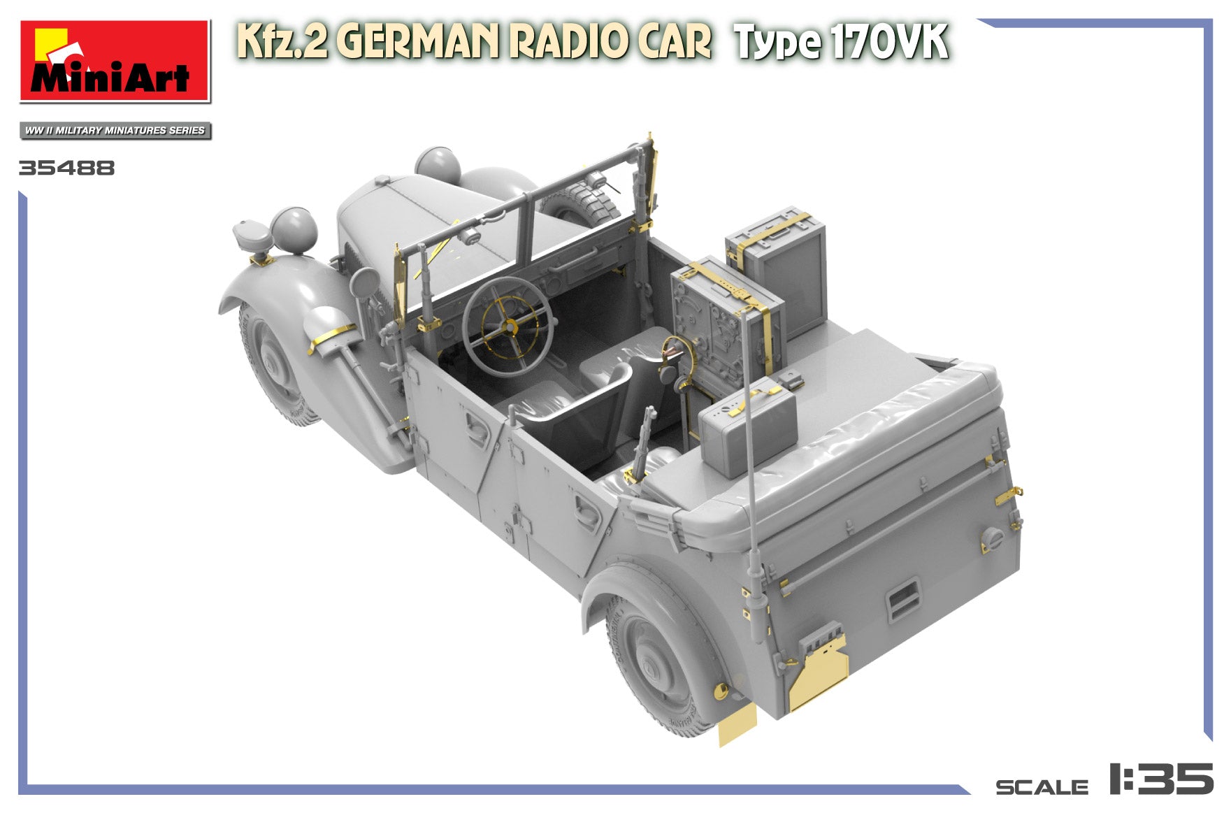 miniart-35488-kfz-2-radio-car-maquette-camion-militaire-1-35-wwii image 5