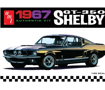 amt-shelby-gt350-1967-1-25-maquette-voiture-noire image 1