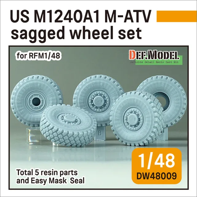 def-model-dw48009-m-atv-m1240a1-roues-affaiss-es-1-48-rfm image 1