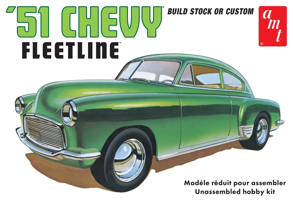 amt-1951-chevrolet-fleetline-maquette-voiture-1-25-stock-custom image 1