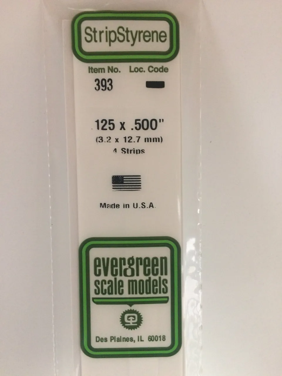 evergreen-strips-393-baguette-polystyr-ne-3-2x12-7-mm-4-pcs image 1