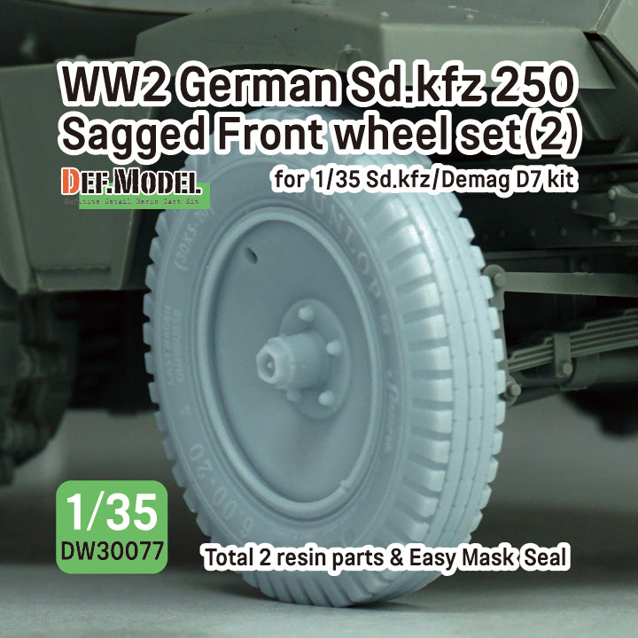 def-model-dw30077-sd-kfz-250-roues-avant-r-sine-1-35-x2 image 1