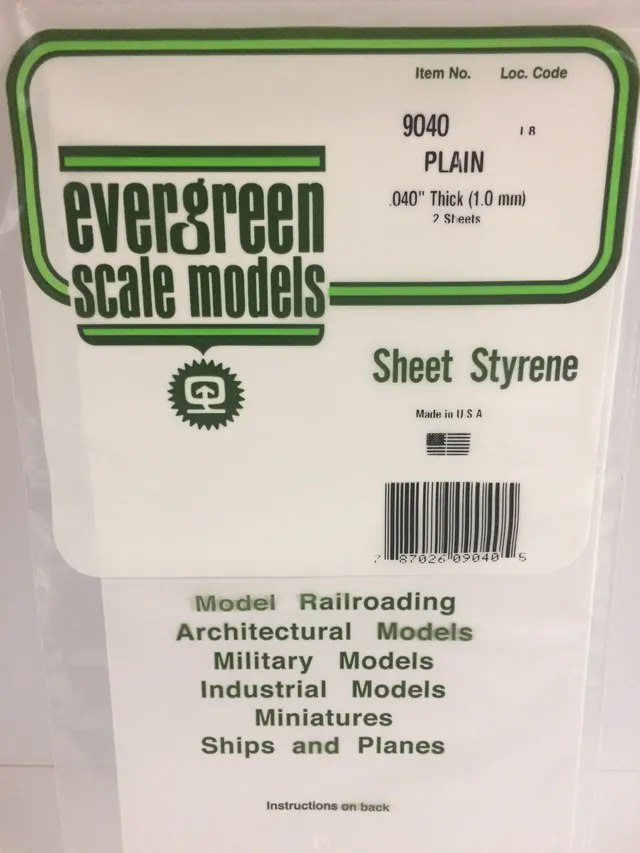 evergreen-sheets-9040-plaque-1mm-15x30cm-blanc-lot-2 image 1