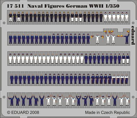 eduard-17511-figurines-marine-allemande-wwii-1-350-navire-peint image 1