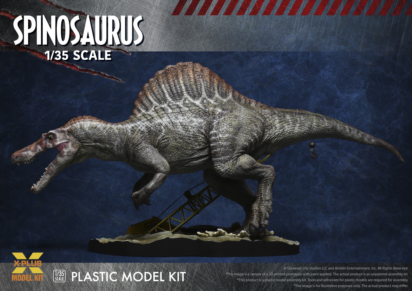 x-plus-jurassic-park-iii-spinosaurus-maquette-1-35-dinosaure image 4