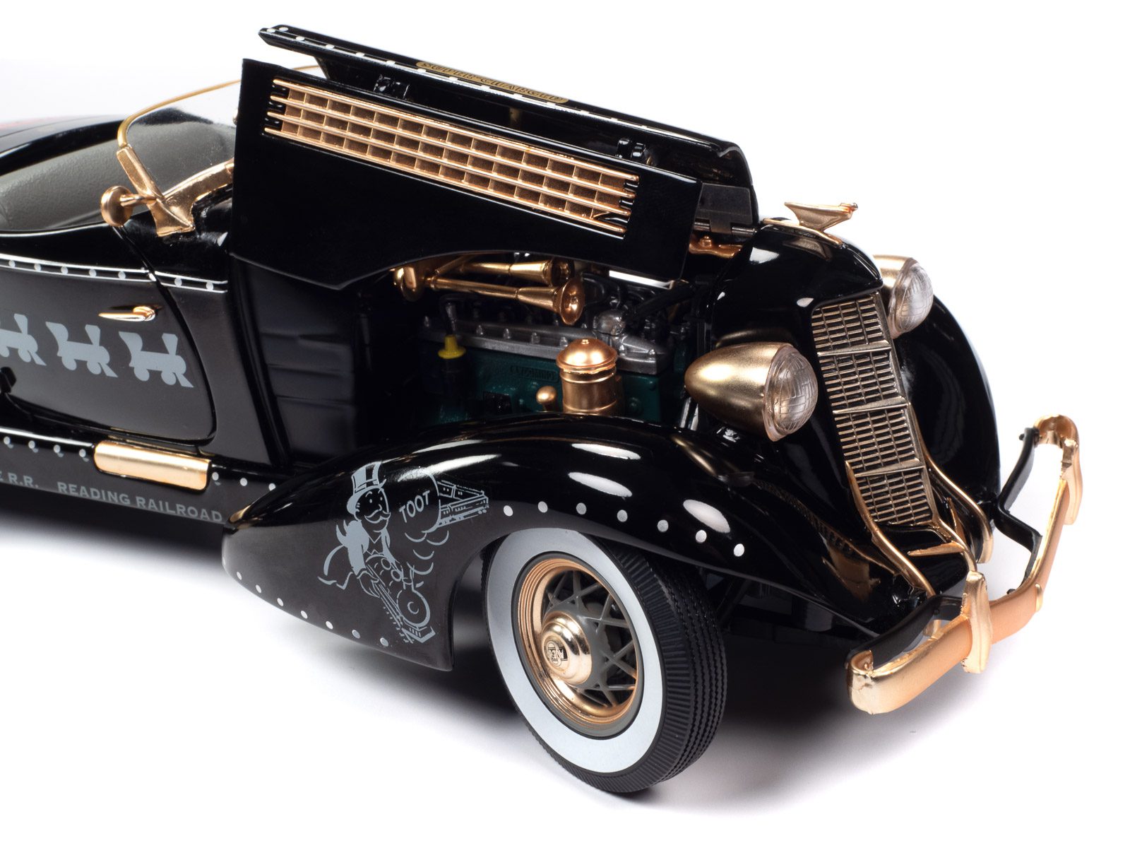 auto-world-monopoly-auburn-851-speedster-miniature-1-18-noire image 3