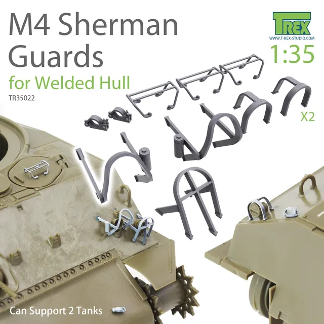 t-rex-35022-m4-sherman-maquette-char-1-35-gardes-boue image 1