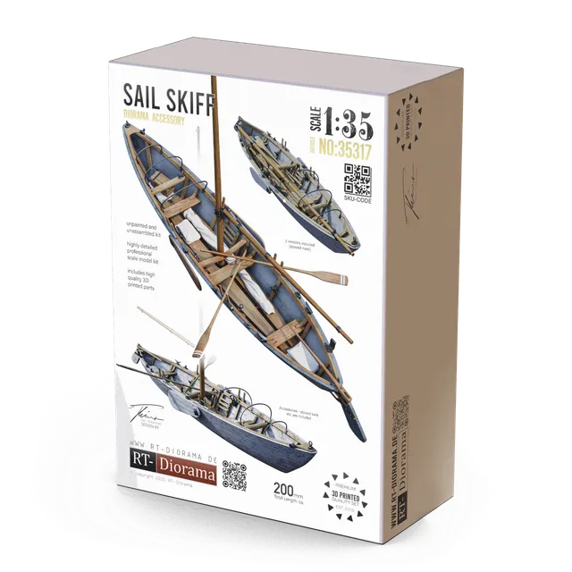 rt-diorama-35317-sail-skiff-maquette-bateau-1-35-ww2 image 1