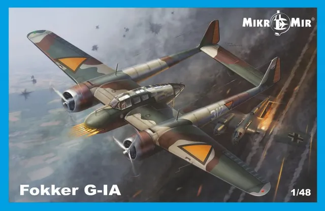mikromir-fokker-g-1a-maquette-avion-1-48-d-tails-3d image 1