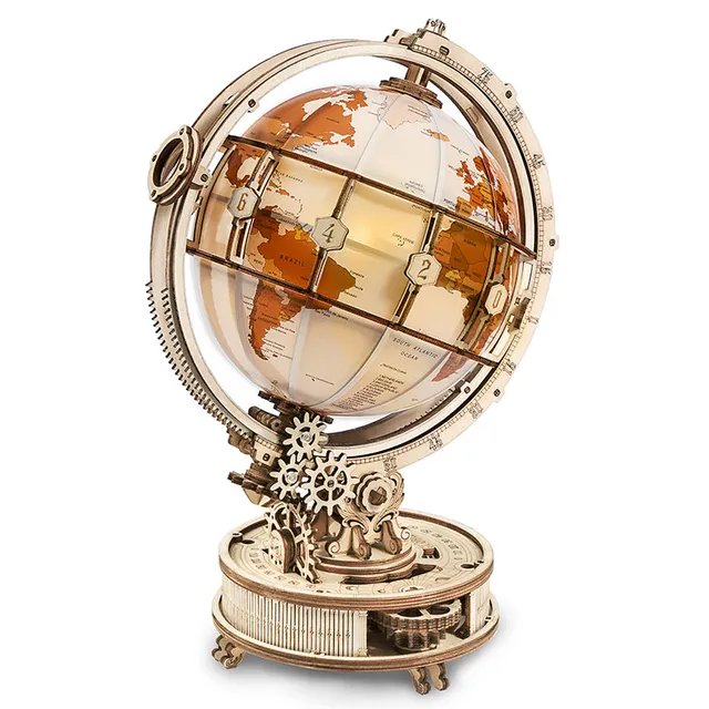 robotime-st003d-globe-lumineux-puzzle-3d-bois-veilleuse image 1
