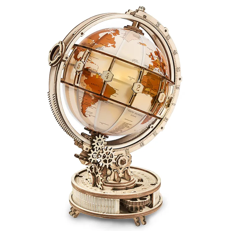 robotime-st003d-globe-lumineux-puzzle-3d-bois-veilleuse image 1