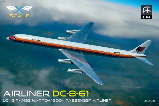 x-scale-144010-dc-8-61-united-airlines-maquette-avion-1-144 image 1
