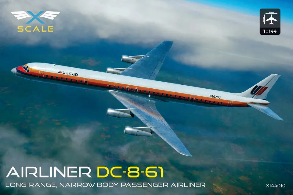 x-scale-144010-dc-8-61-united-airlines-maquette-avion-1-144 image 1