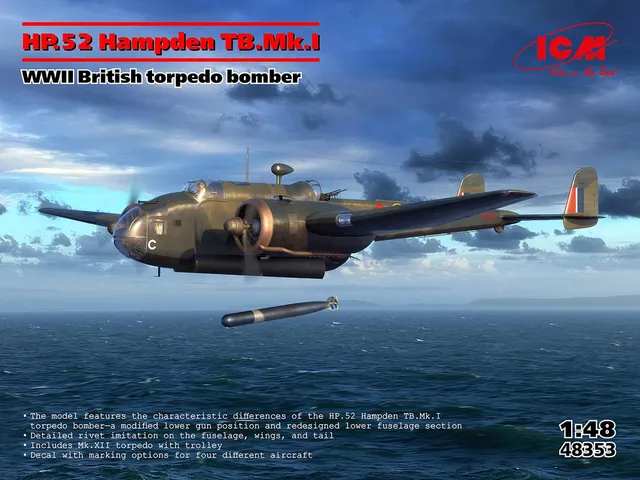 icm-48353-1-48-hampden-tb-mk-i-bombardier-maquette-avion image 1