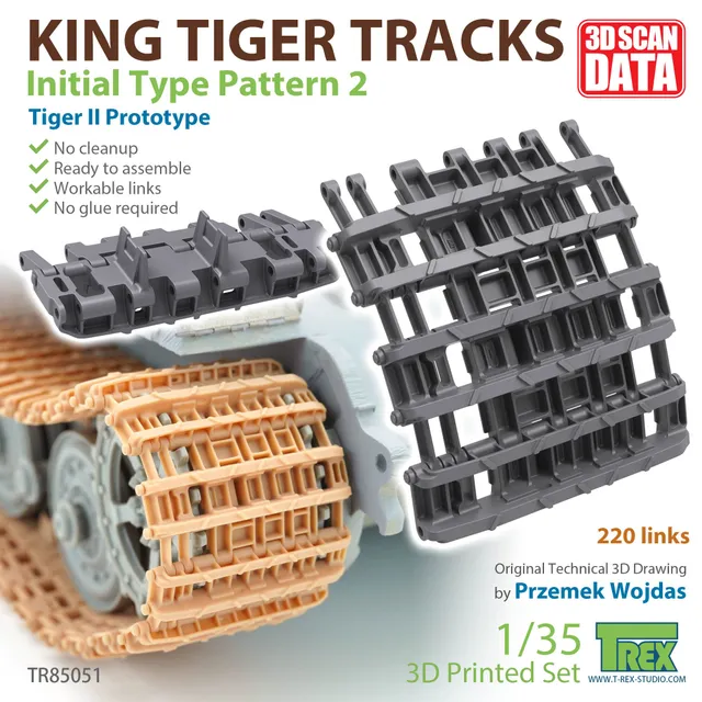 t-rex-85051-chenilles-king-tiger-initial-pattern-2-1-35-articul-es image 1