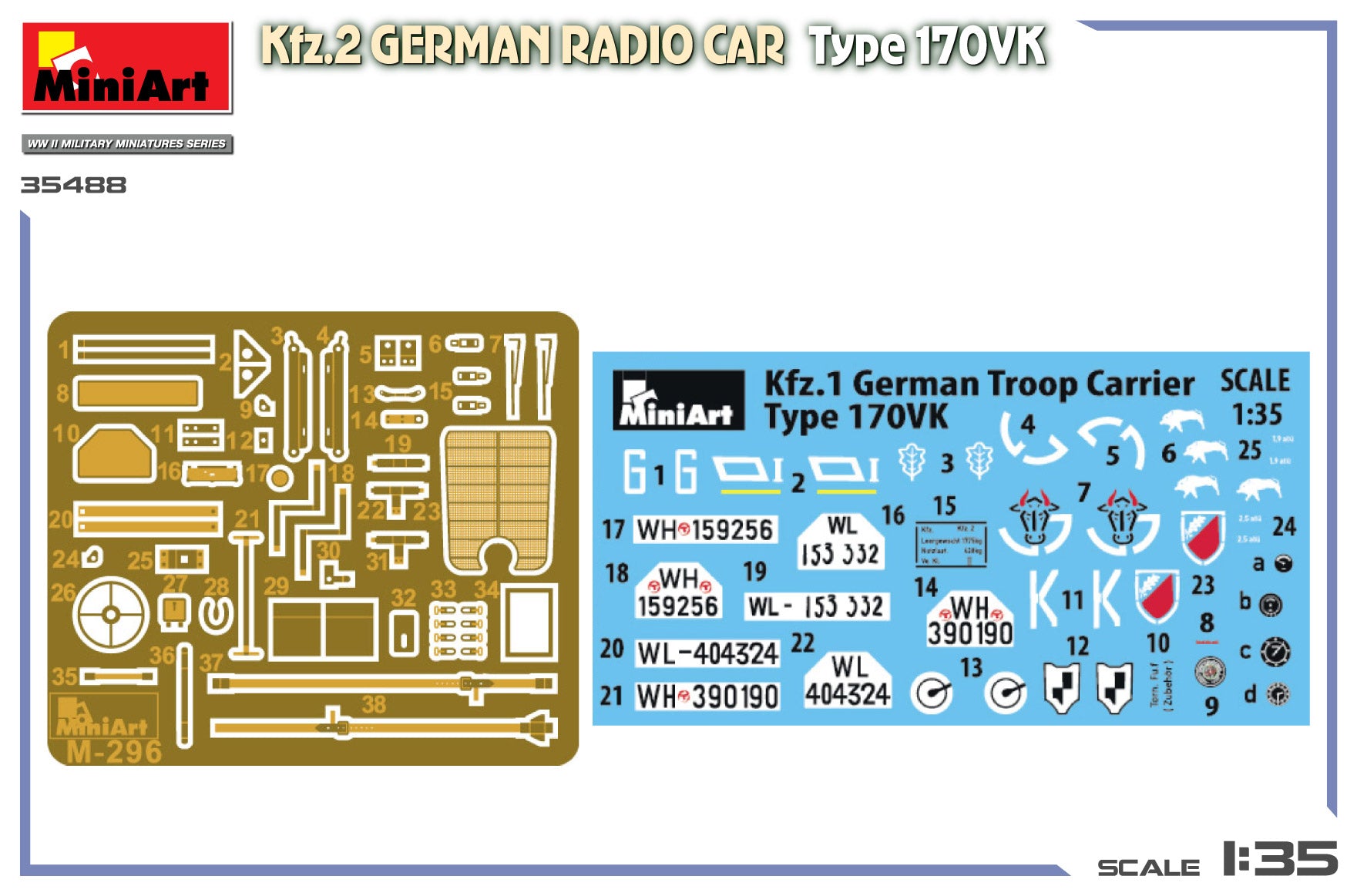 miniart-35488-kfz-2-radio-car-maquette-camion-militaire-1-35-wwii image 7