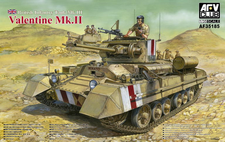 afv-club-35185-valentine-mk-ii-1-35-maquette-char-britannique image 1