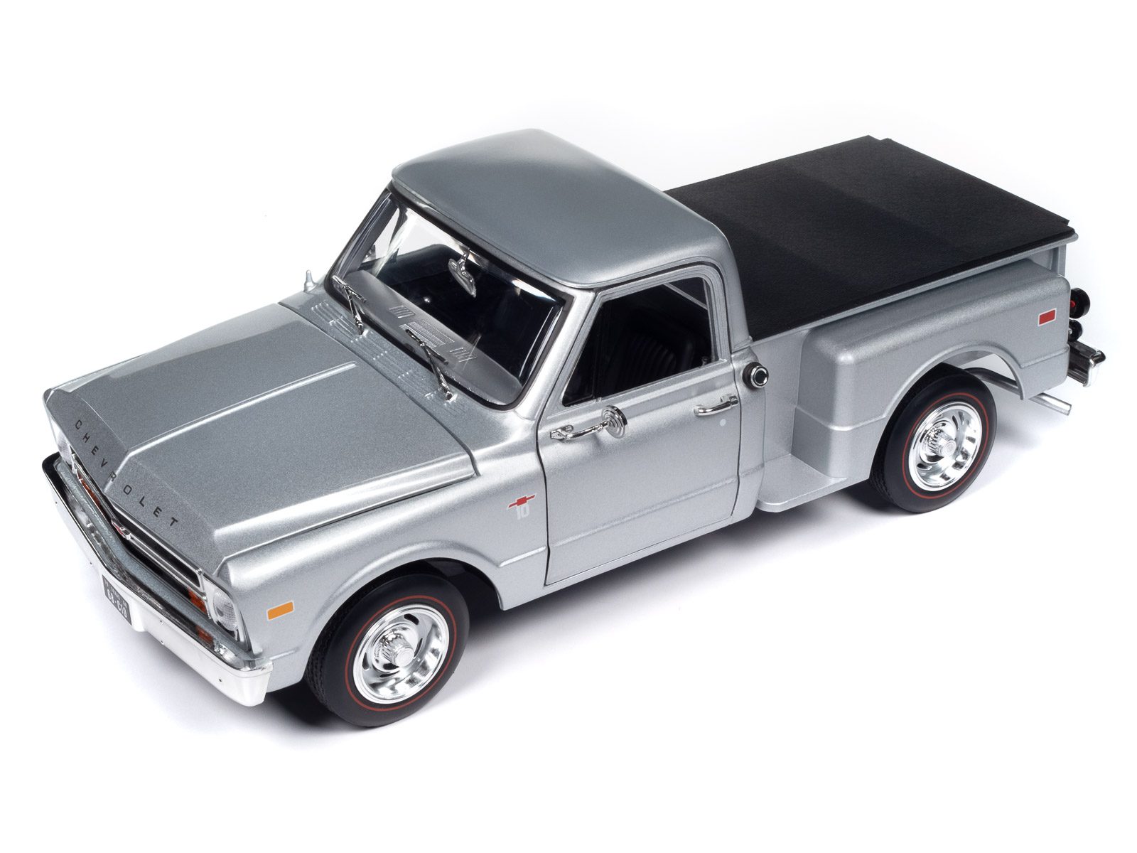 auto-world-1968-chevy-c10-stepside-miniature-m-tal-1-18 image 1