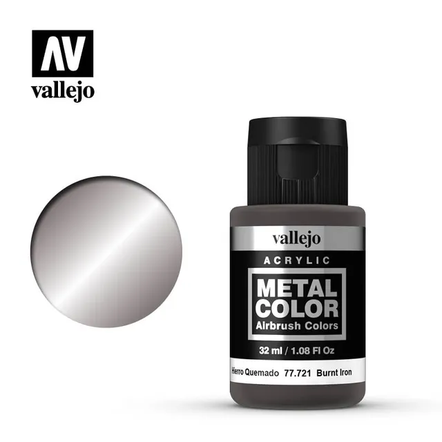 vallejo-metal-color-77-721-peinture-maquette-burnt-iron-32-ml image 1