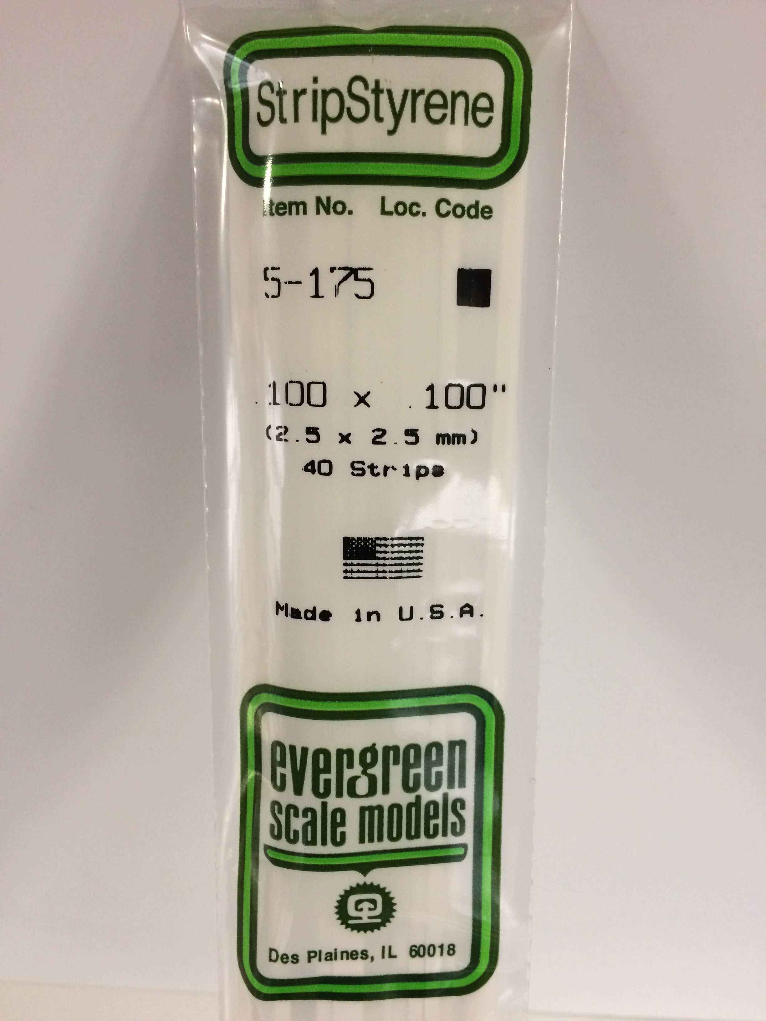 evergreen-175-baguette-carr-e-polystyr-ne-blanc-2-5x2-5-mm-8-pcs image 2