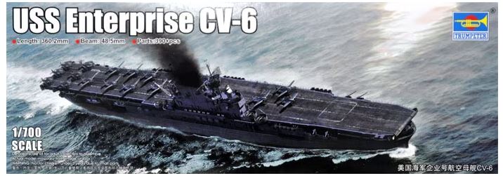 trumpeter-06708-maquette-1-700-uss-enterprise-cv-6 image 1