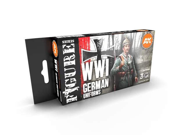 ak-interactive-3g-uniforme-allemand-wwi-peinture-acrylique image 1