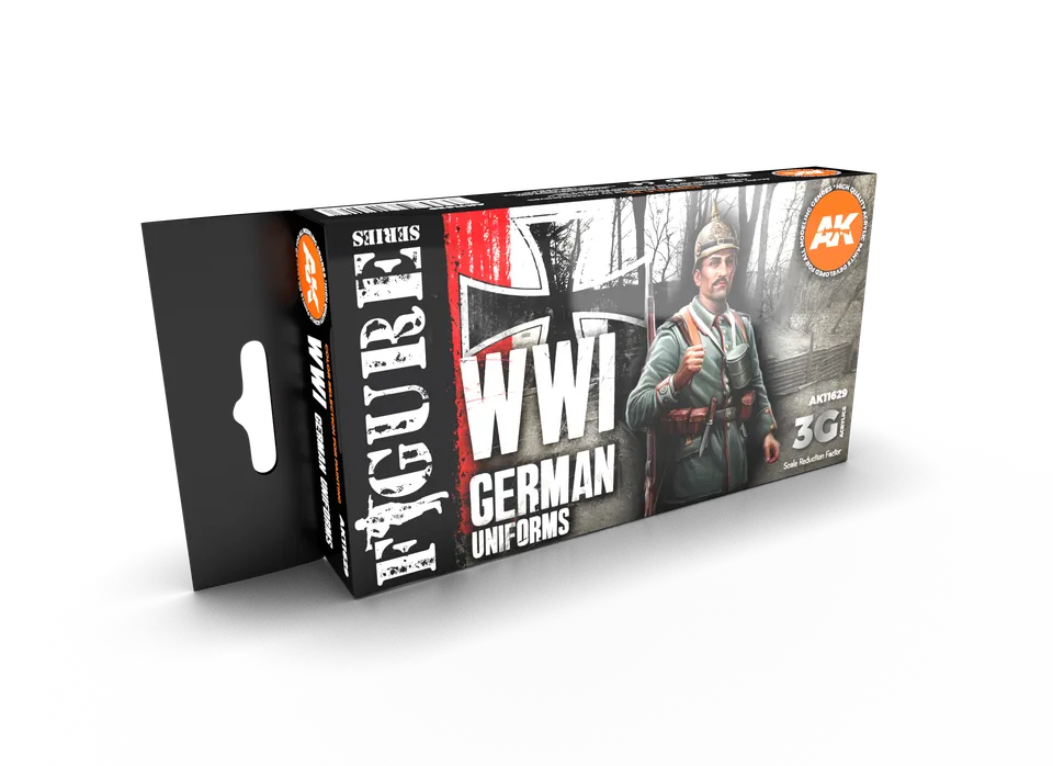 ak-interactive-3g-uniforme-allemand-wwi-peinture-acrylique image 1