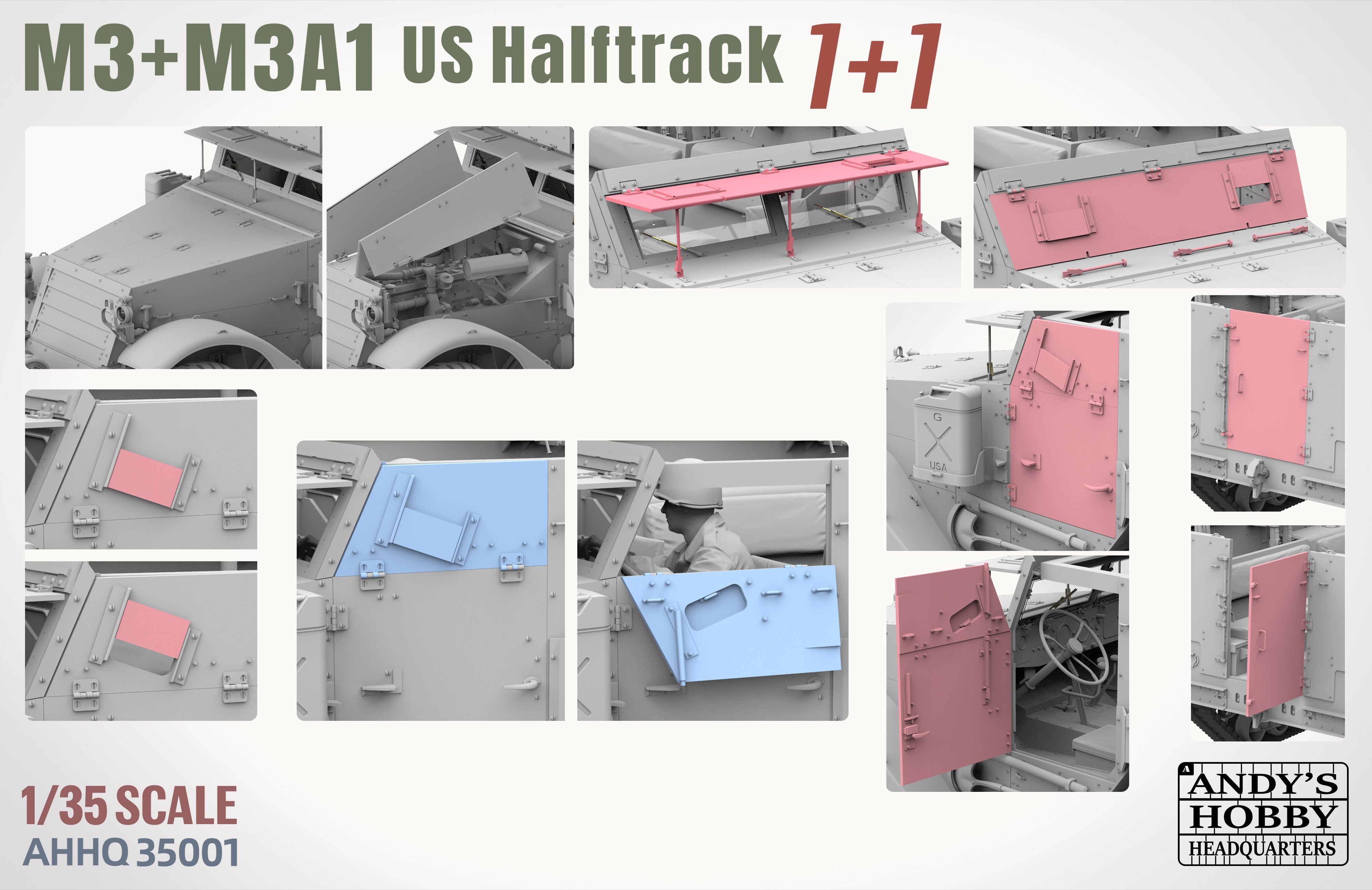 andy-s-hobby-ahhq35001-m3-m3a1-halftrack-maquette-1-35-2-kits image 7